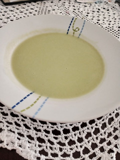Una foto de Crema de espárragos