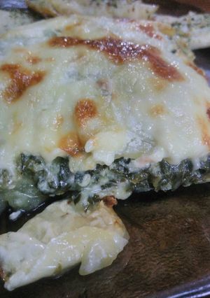 Una foto de Pastel de acelga y papas