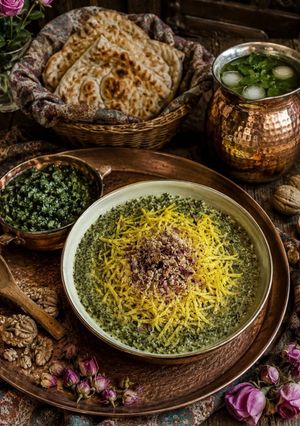 عکسی از دستور بورانی اسفناج متفاوت