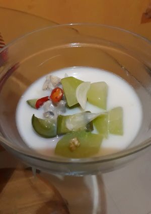 Foto resep Sayur lodeh labu siam terong hijau