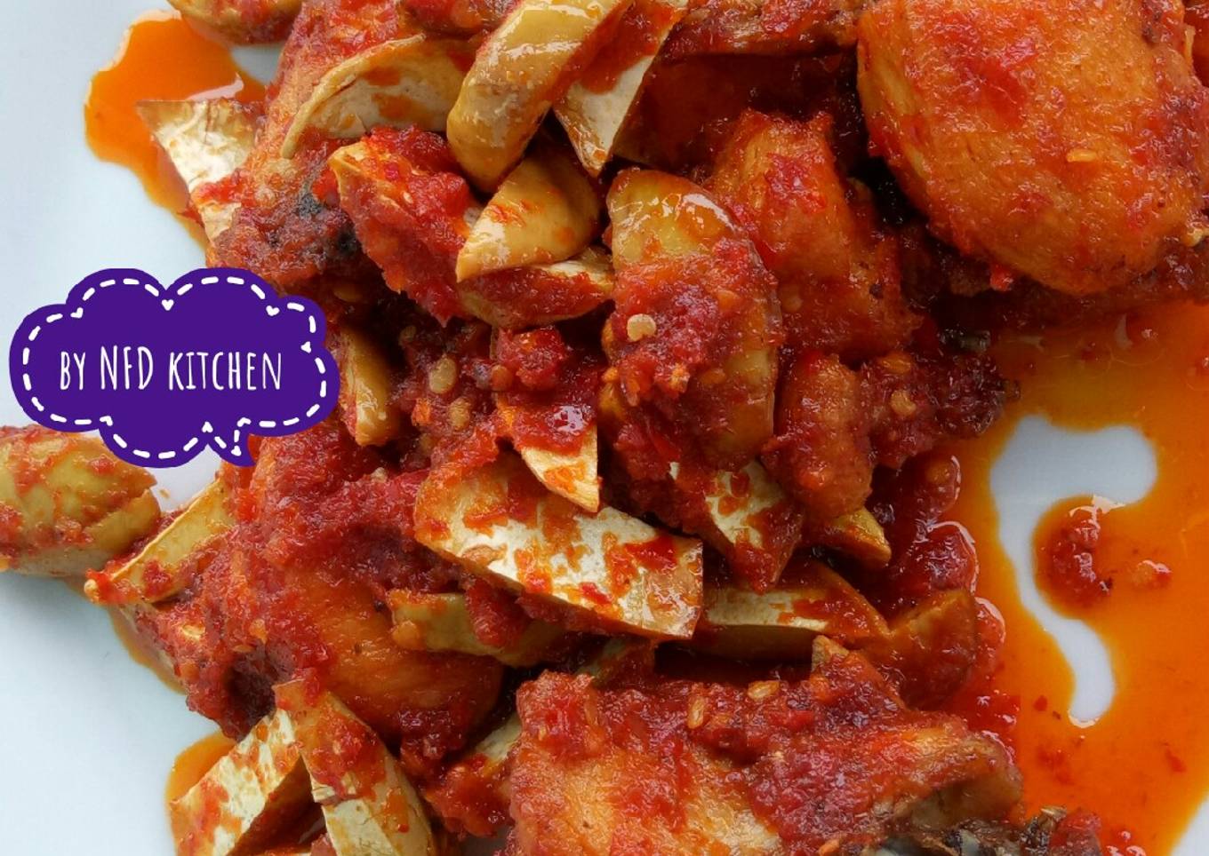Ayam jengkol balado