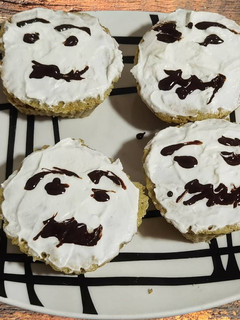 Una foto de Jack skellington carrot cake muffins Halloween