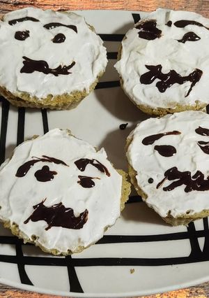 Una foto de Jack skellington carrot cake muffins Halloween