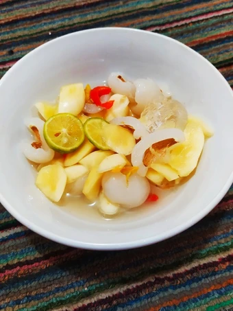 Easy Steps Prepare Recipes 103. Asinan Rambutan &amp; Salak the Delicious So Delicious.
