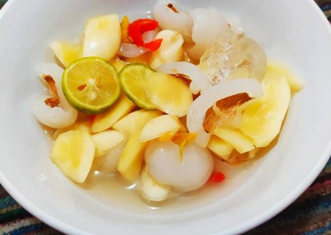 Cara Memasak Resep Asinan Rambutan & Salak