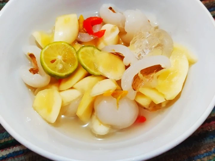 Easy Steps Prepare Recipes 103. Asinan Rambutan &amp;amp; Salak the Delicious So Delicious.