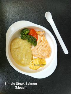 Foto resep Simple Steak salmon (Mpasi)