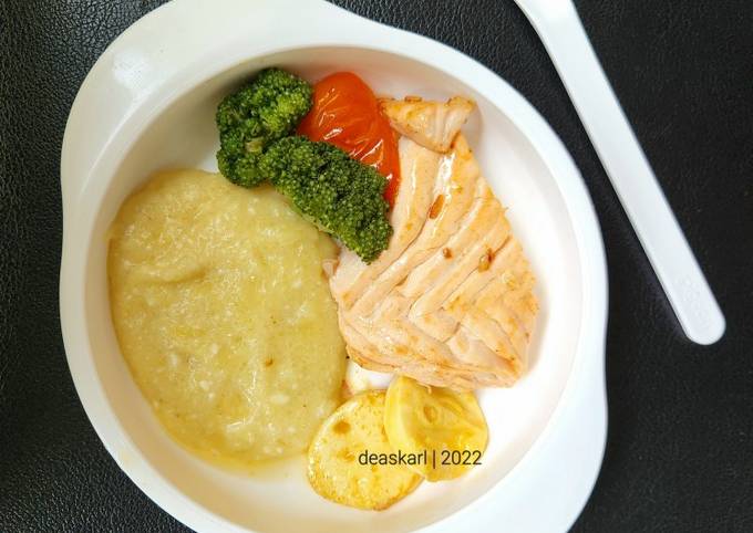 Resep Simple Steak salmon (Mpasi) Resep Simple Steak salmon (Mpasi)
