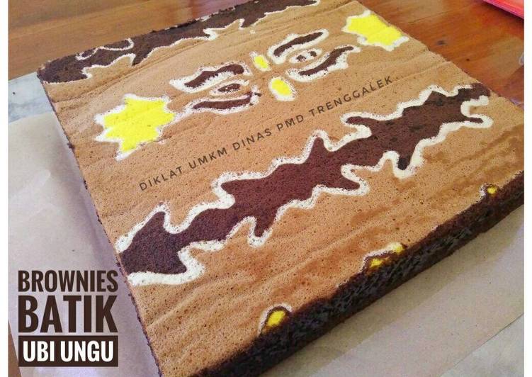 Brownies Batik Ubi Ungu