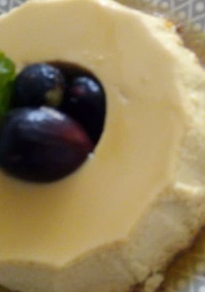 Una foto de Crema volteada con higos a lo Carmelita