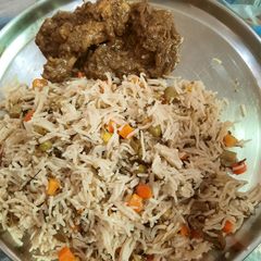A picture of Veg pulao in pressure cooker Indian recipe.