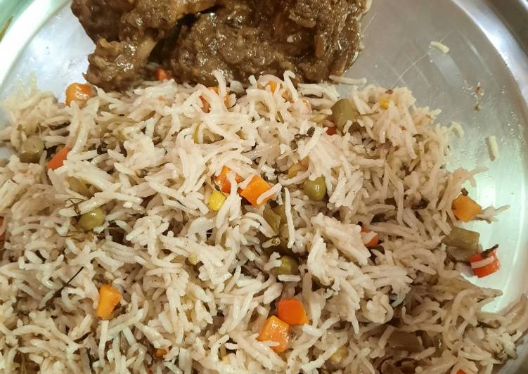 Easiest Way to Make Super Quick Homemade Veg pulao in pressure cooker Indian recipe