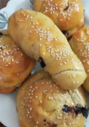 عکسی از دستور کروسان شکلاتی و داخل کاکائویی