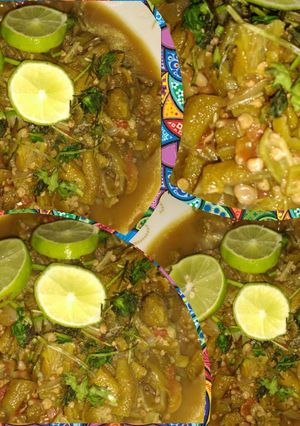 A picture of Bhindi ki bhujya.