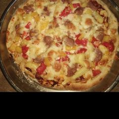 A picture of Homemade pizza.