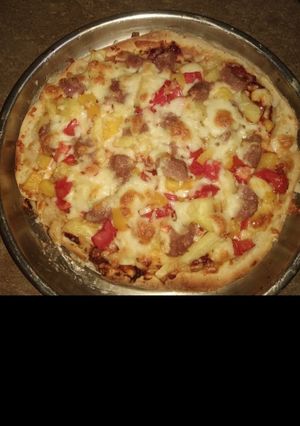 A picture of Homemade pizza.