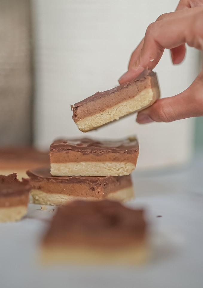 Una foto de Barritas de avellana y chocolate