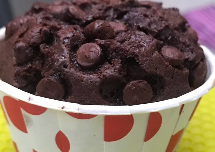 Brownies Cup Microwave tanpa Baking Powder