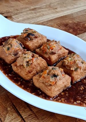 Foto resep Tahu Isi Kukus saus Tiram