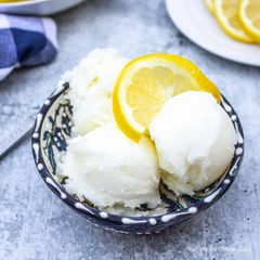 A picture of Lemon sorbet.
