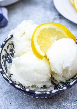 A picture of Lemon sorbet.