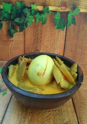 Foto resep Jengkol & telur kuah kuning ala ibu