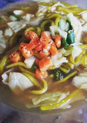 Foto resep Mie kenyol rebus