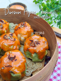Foto resep Dimsum Ayam Jamur Saus Mentai tanpa Torch