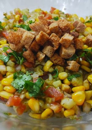 A picture of Sweet corn bhel.