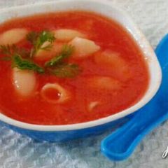 A picture of Tomato Macaroni Soup.