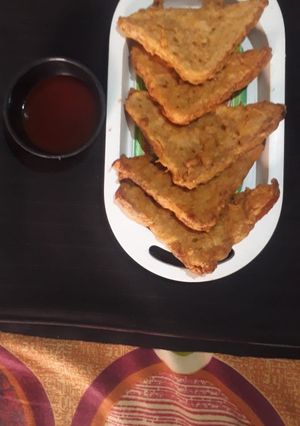A picture of Bread pkode.