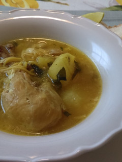 Una foto de Sopa de pollo