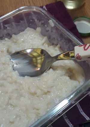 Una foto de Arroz con leche condensada