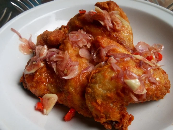 Langkah Gampang Menyiapkan Resep Ayam crispy sambal matah yang  Bikin Ketagihan Anti Ribet, Bisa Manjain Lidah