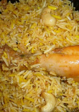 A picture of Chicken Pulao/Biriyani.