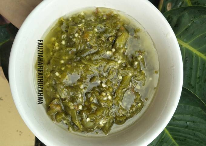 Ini dia! Resep memasak 7. Sambalado Mudo (Cabe Ijo)  gurih