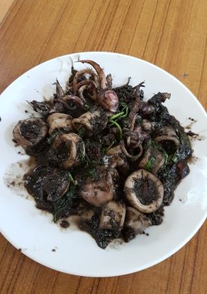 Foto resep 4. Cumi Hitam Pedas