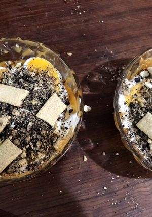 Una foto de Postre con bizcochuelo