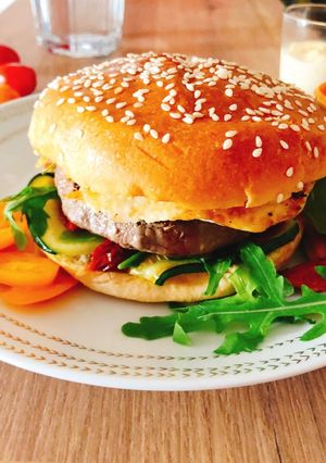 Une photo de Halloumi burger🍔