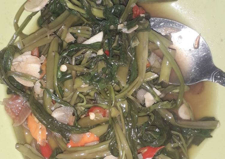 Tumis kangkung enak simple