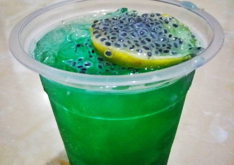 Resep Orange blue ice, mojito, Sempurna