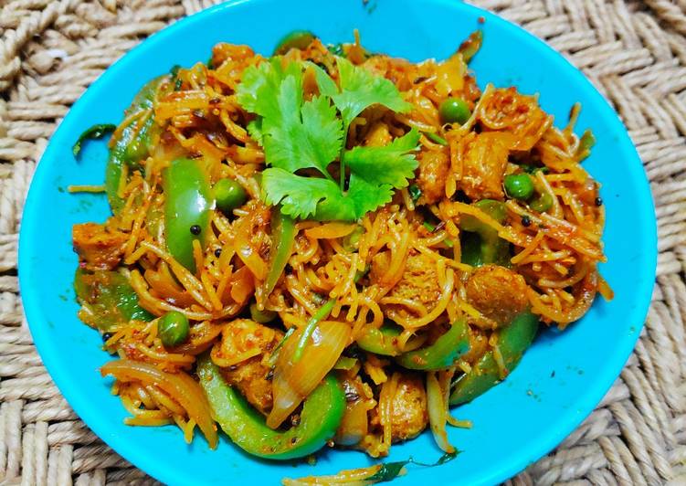 Recipe of Homemade Soya Vermicelli Fry