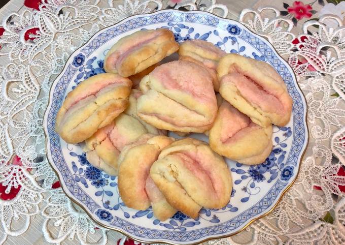 Recipe of Super Quick Pink Cream Cheese Cookies