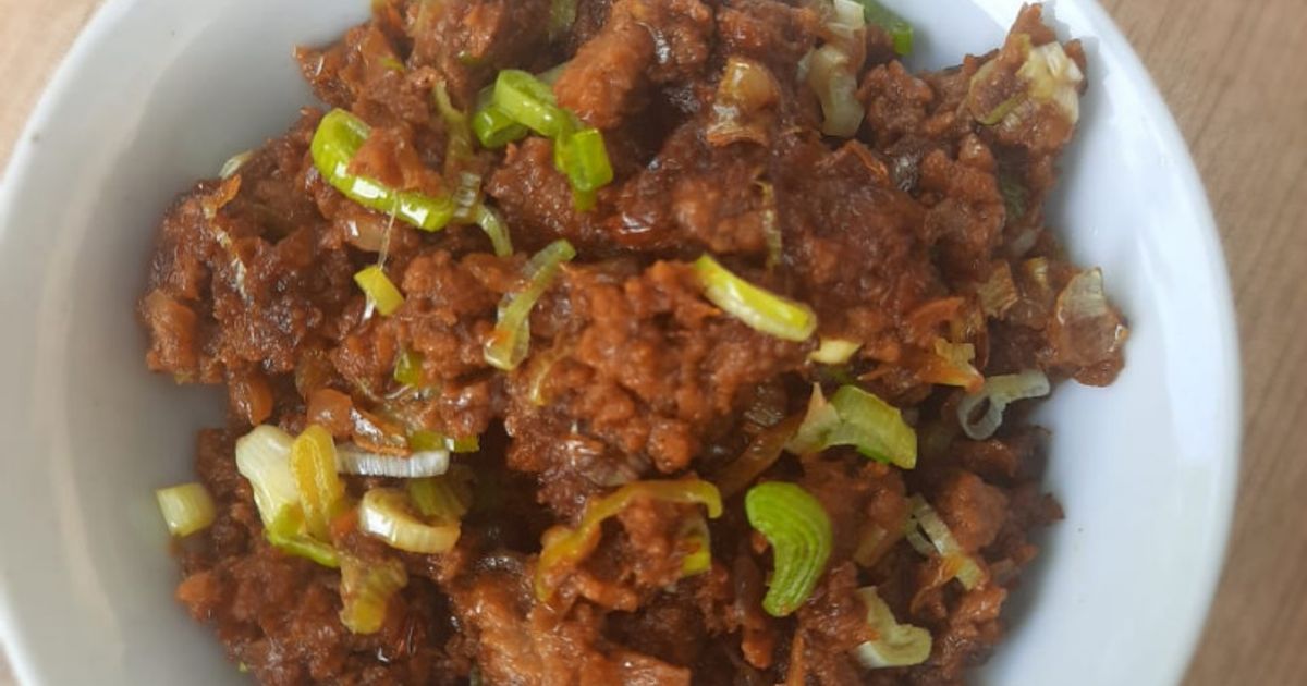 Resep Tumis Daging Sapi (Isian Roti) oleh KUALI_QUE Dewi Rini - Cookpad