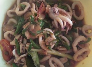 Foto resep Cumi tauco medan cabe hijau 😀😀