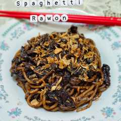 A picture of Spaghetti Rawon.