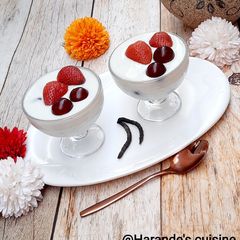 A picture of Milk and coconut pudding.