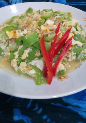 รูปของ บวบผัดไข่