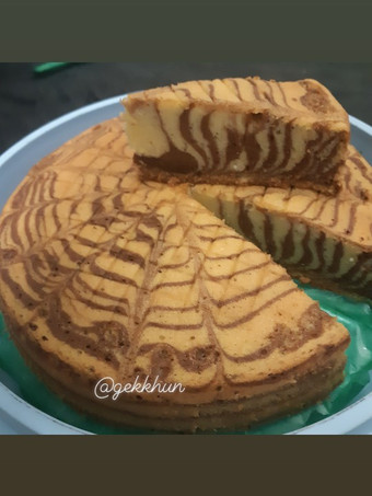 Resep Zebra Cake Putih Telur Murah