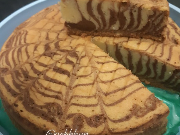 Resep Zebra Cake Putih Telur Murah